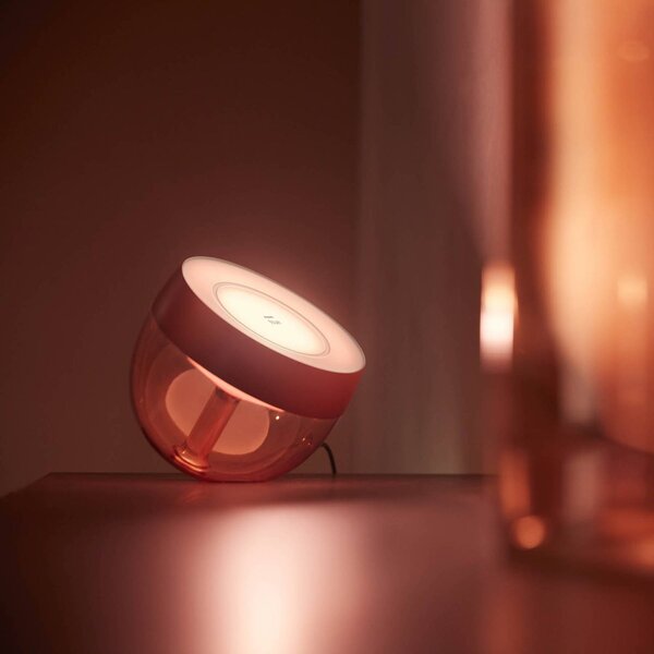 Philips Hue Iris WACA LED asztali lámpa, réz, dimmelhető, Réz, Nappali / Étkező, Műanyag, Modern