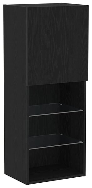 TV szekrény garnitúra 40,5 x 30 x 102 cm Fekete tölgy