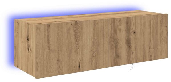 TV Fali Szekrény 100 x 35 x 31 cm Artisan tölgy Szerelt Fa