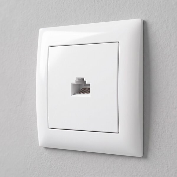RJ45 Csatlakozóaljzat OSTE JNH010-S WHITE