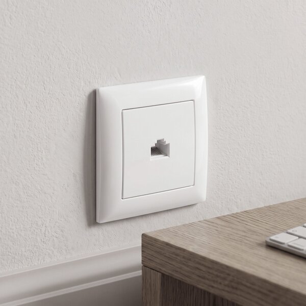RJ45 Csatlakozóaljzat OSTE JNH010-S WHITE