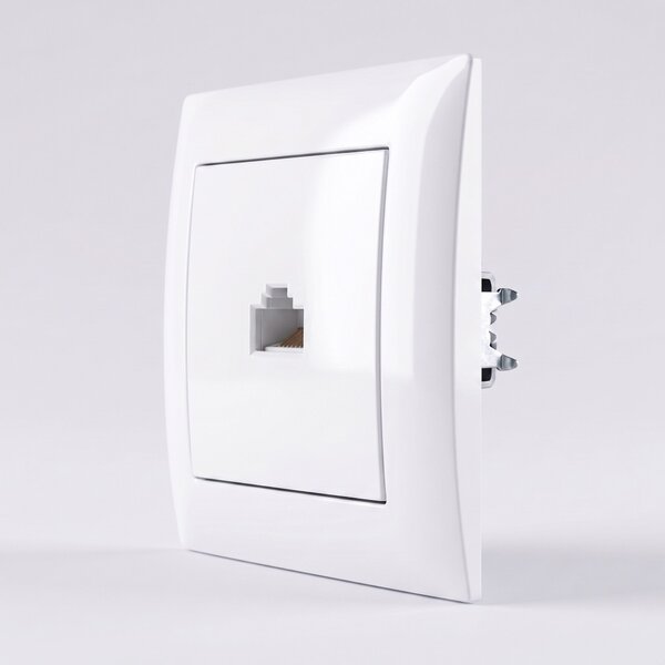 RJ45 Csatlakozóaljzat OSTE JNH010-S WHITE