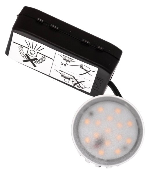 Paulmann Coin Slim LED beép. l. IP23 feh. 3 db-os, dimmelhető, Fehér / opál, Nappali / Étkező, Alumínium