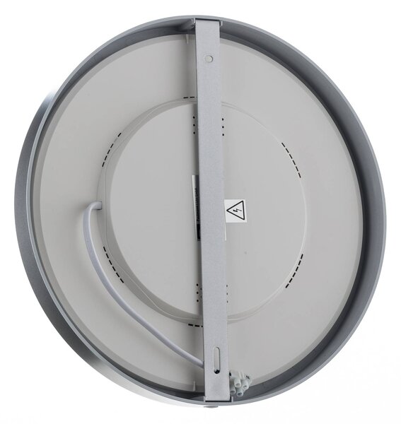 Paulmann Abia LED panel Ø 30cm 2700K matt króm, Alu / szürke / cink, Nappali / Étkező, Műanyag, Modern