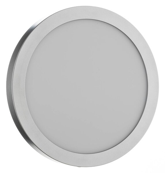 Paulmann Abia LED panel Ø 30cm 2700K matt króm, Alu / szürke / cink, Nappali / Étkező, Műanyag, Modern