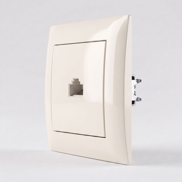 RJ45 Csatlakozóaljzat Kerettel OSTE JNH010-S BEIGE