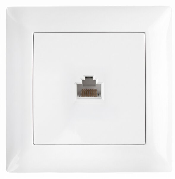 RJ45 Csatlakozóaljzat Kerettel OSTE JNH010-S WHITE