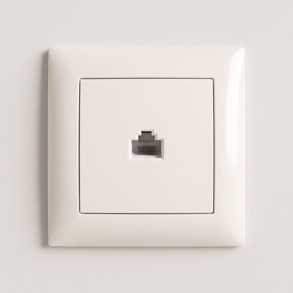 RJ45 Csatlakozóaljzat Kerettel OSTE JNH010-S BEIGE