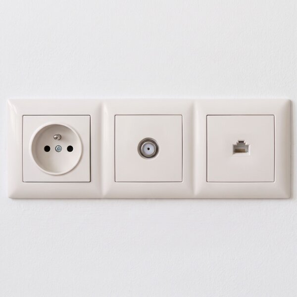 RJ45 Csatlakozóaljzat Kerettel OSTE JNH010-S BEIGE