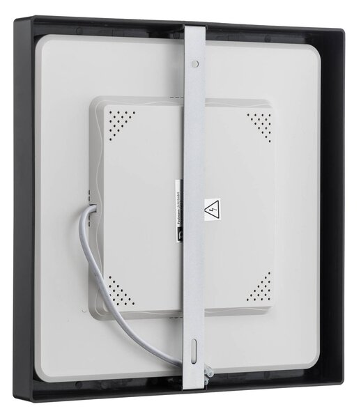 Paulmann Abia LED panel 30x30cm 2700K fekete, Fekete, Nappali / Étkező, Műanyag, Modern
