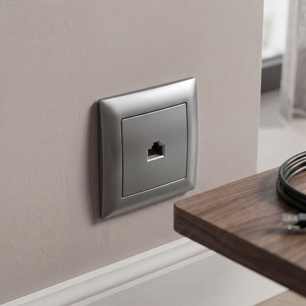 RJ45 Csatlakozóaljzat OSTE JNH010-S GREY