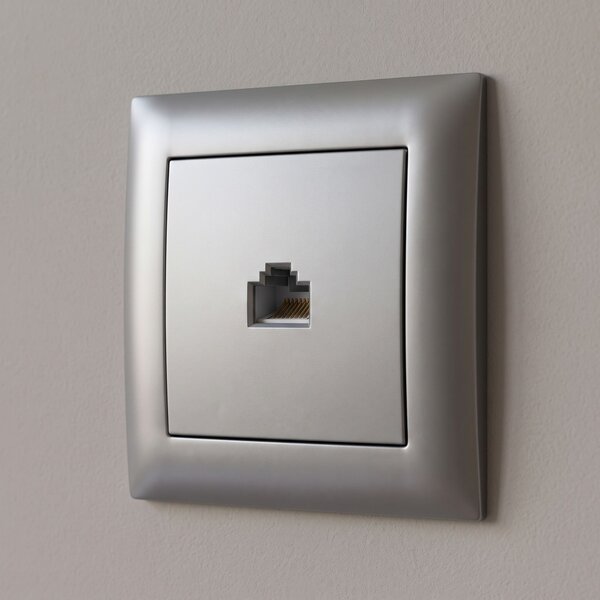 RJ45 Csatlakozóaljzat OSTE JNH010-S GREY