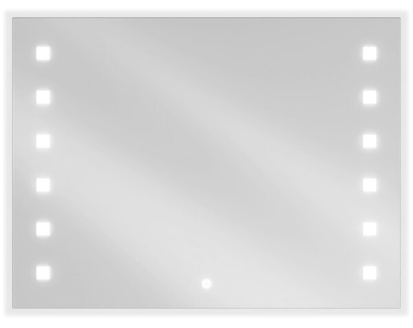 Mexen Ner, LED fürdoszobai tükör háttérvilágítással 80x60 cm, 6000K, páramentes, 9809-080-060-611-00