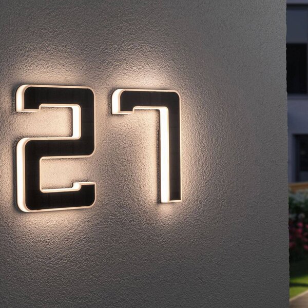 Paulmann LED Solar House 6-os számú napelemes ház, Fekete, Műanyag, Modern