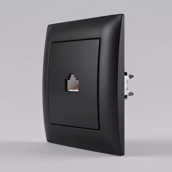 RJ45 Csatlakozóaljzat OSTE JNH010-S BLACK