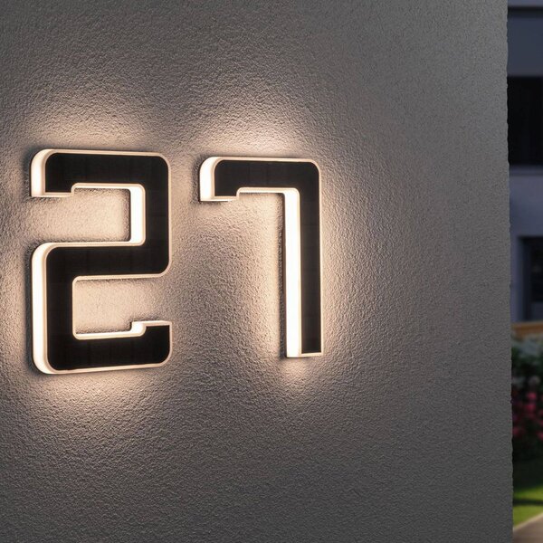 Paulmann LED Solar House 9-es számú napelemes ház, Fekete, Műanyag, Modern