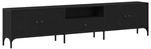 TV szekrény 200 x 25 x 44 cm Musta tammi Szerelt fa