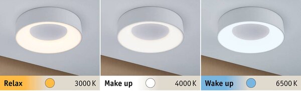 Paulmann HomeSpa Casca LED mennyezeti lámpa, átmérő 30 cm, fehér, dimmelhető, Fehér / opál, Fürdőszoba, fém, Modern