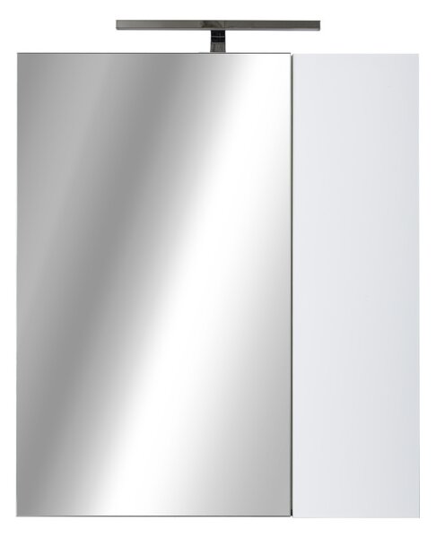 Piramida AKVA 60 R Tükrös fürdőszobai szekrény -2 ajtós kivitel - LED világítással - 60 x 69 x 13 cm