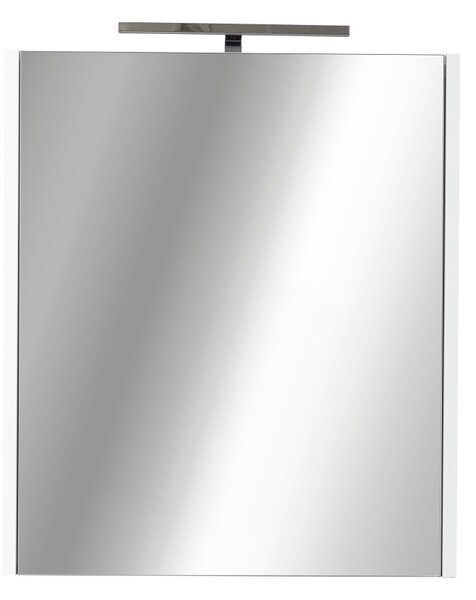 Piramida AKVA 60 H Tükrös fürdőszobai szekrény -1 ajtós kivitel - LED világítással - 60 x 69 x 13 cm