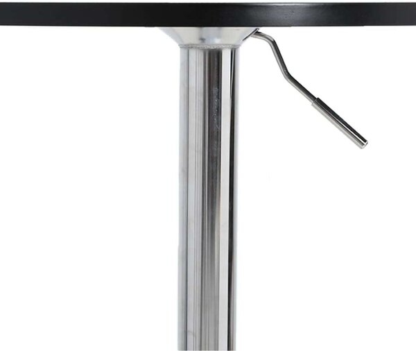 VidaXL Bárasztal - Fekete Fa - Állítható Magasság - 60cm