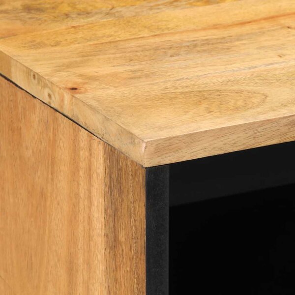 Barna tömör mangófa éjjeliszekrény 50 x 33 x 60 cm