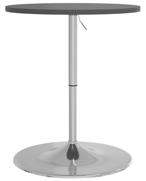 VidaXL Bárasztal - Fekete Fa - Állítható Magasság - 60cm
