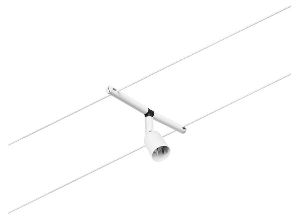 Paulmann Wire Salt kötélrendszer, 5-ágú 5 m fehér, Fehér / opál, Folyosó, fém, Modern