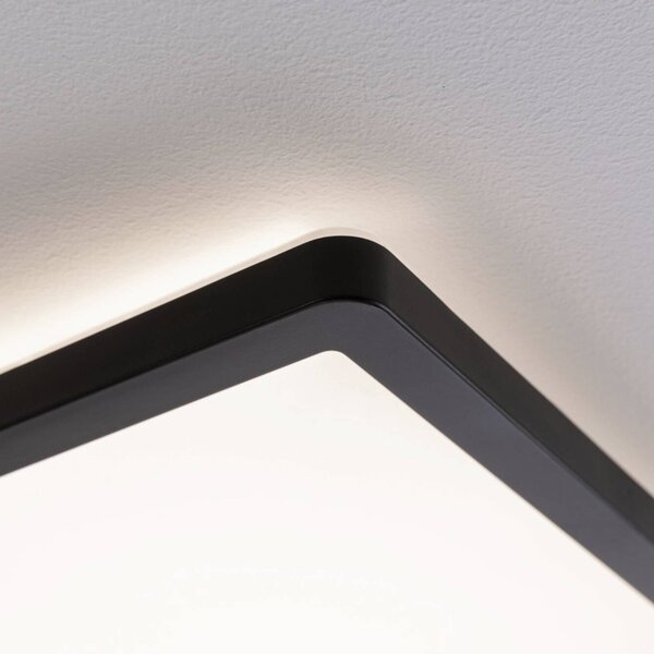 Paulmann Atria Shine Panel on/off fekete 830 29x29, Fekete, Nappali / Étkező, Műanyag, Modern