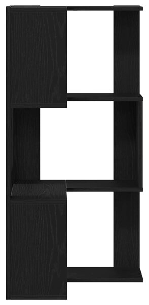 Könyvszekrény 3 szintes 50 x 50 x102 cm Fekete tölgy
