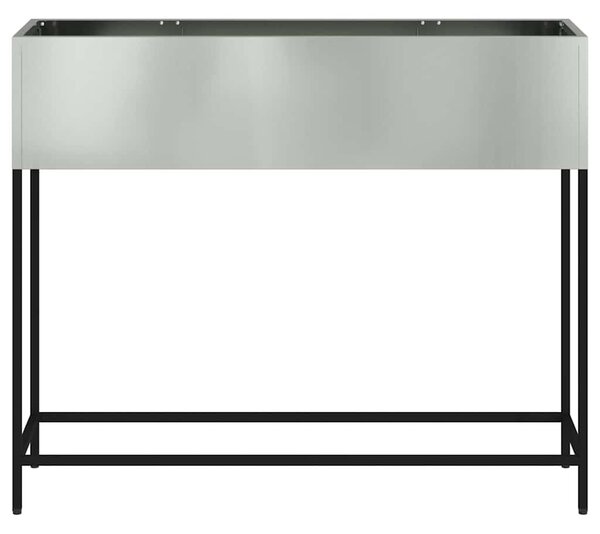 Magas Kerti Cserép Ezüst 100 x 26 x 82 cm Horganyzott acél