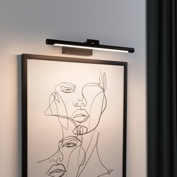 Paulmann Mingo LED képvilágító lámpa 41,5 cm fekete, Fekete, Nappali / Étkező, fém, Modern