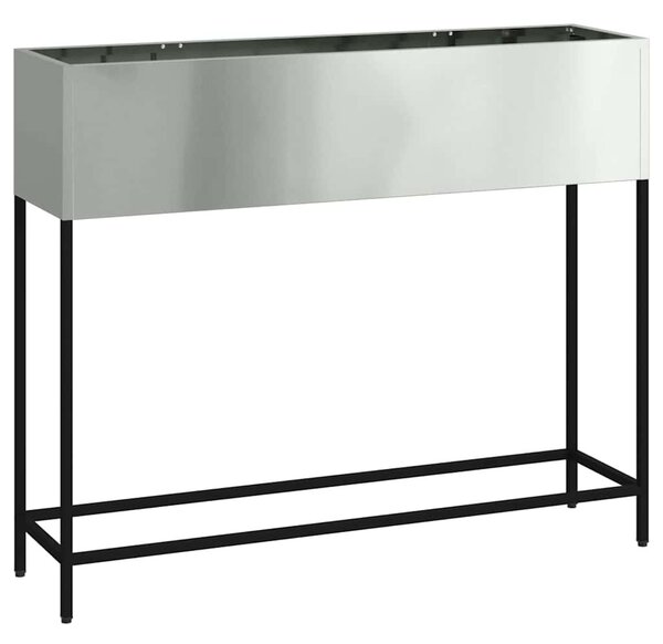 Magas Kerti Cserép Ezüst 100 x 26 x 82 cm Horganyzott acél