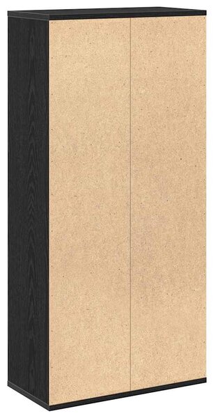 Könyvszekrény 7 szintes 50 x 25 x 102 cm Fekete tölgy