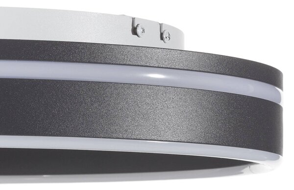 Q-Smart-Home Paul Neuhaus Q-VITO LED mennyezeti lámpa 40cm antracit, dimmelhető, Fekete, Nappali / Étkező, fém, Modern