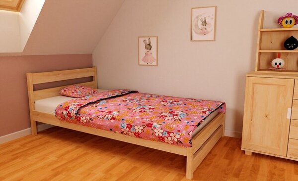 Kamilla fenyő Gyerekágy 80x180 + ajándék ágyráccsal