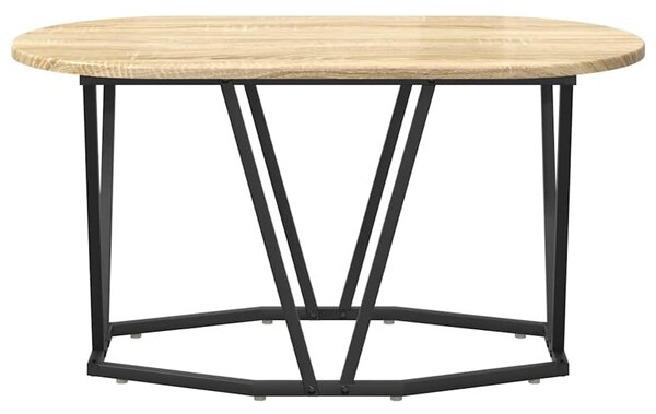 Dohányzóasztal Sonoma tölgy 80 x 40 x 40.5 cm Mérnöki fa és fém