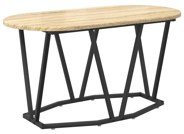 Dohányzóasztal Sonoma tölgy 80 x 40 x 40.5 cm Mérnöki fa és fém