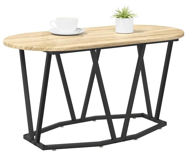 Dohányzóasztal Sonoma tölgy 80 x 40 x 40.5 cm Mérnöki fa és fém