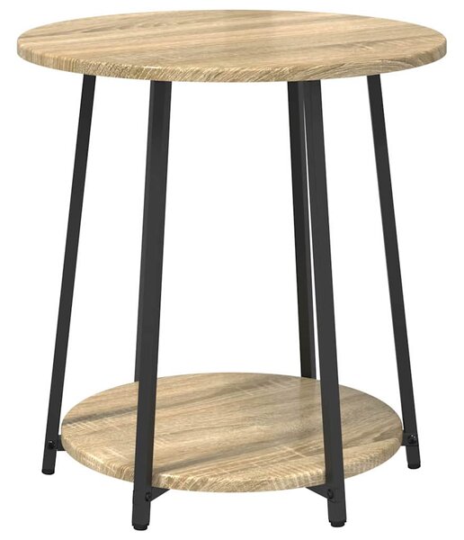 Kisasztal készlet 2 db Sonoma Tölgy és Fekete 50 x 50 x 51 cm
