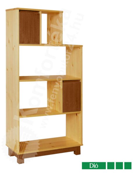 Lexa Fenyő Polc - 2 Polcos - 80x155x30 cm