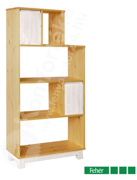 Lexa Fenyő Polc - 2 Polcos - 80x155x30 cm