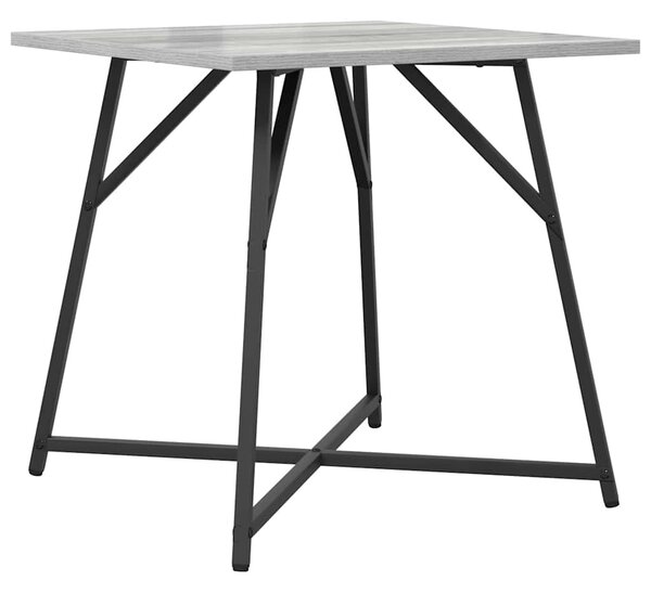 Kisasztal készlet 2 db Szürke Sonoma és Fekete 50 x 50 x 50 cm