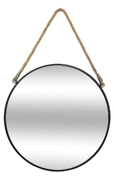 Fali tükör, PWD-0074 18208, fekete, 38x3x38cm