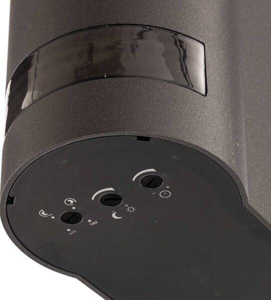 STEINEL L 605 S LED kültéri fali lámpa szenzorIP44, Fekete, Alumínium, Modern