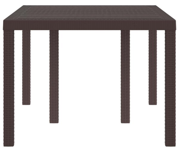 Kerti Asztal Barna 150 x 100 x 73 cm polirattan