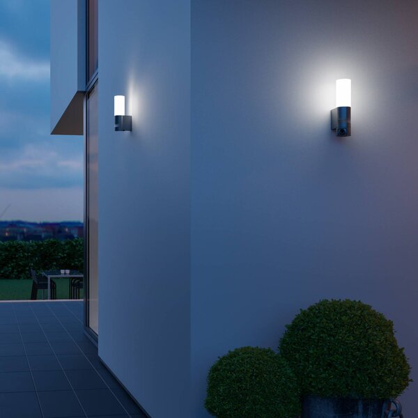 STEINEL L 605 S LED kültéri fali lámpa szenzorIP44, Fekete, Alumínium, Modern