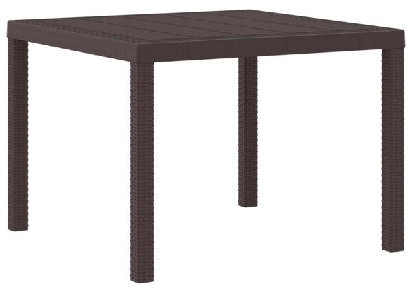 Kerti Asztal Barna 100 x 100 x 73 cm polirattan