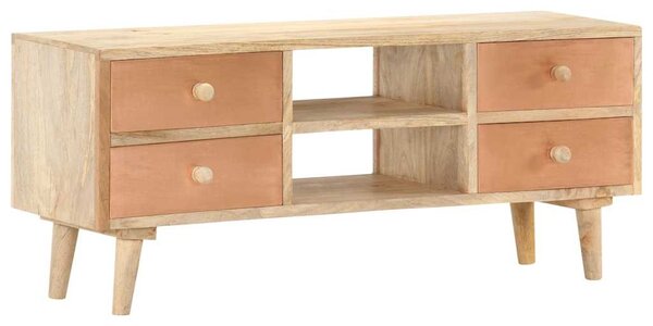 Tömör mangófa TV-szekrény 110 x 30 x 45 cm