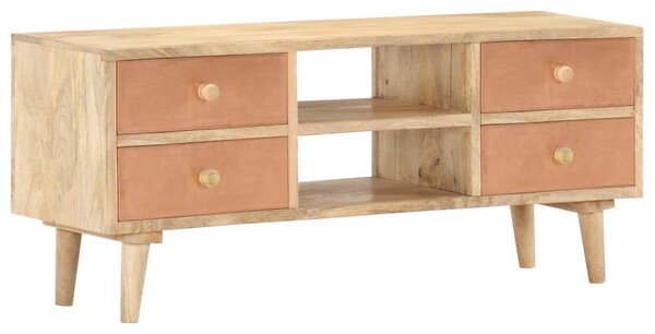 Tömör mangófa TV-szekrény 110 x 30 x 45 cm